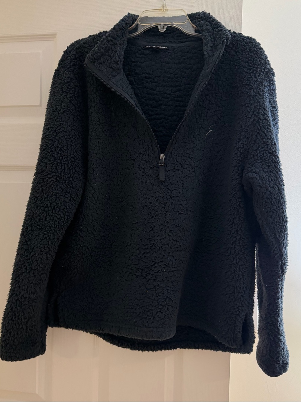 Port Authority Black Sherpa Half-Zip Pullover
